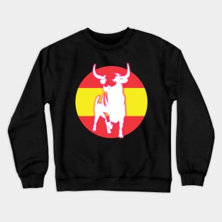 Spain flag with glow TORO Crewneck Sweatshirt